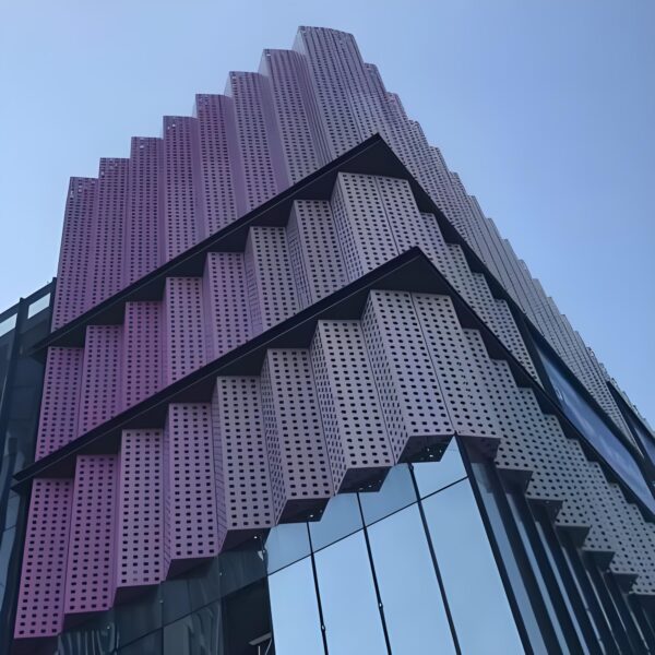 Alumtimes Laser Cut Metal Facade Decorative Metal Facade Panel Aluminium Perforated Panel for Buildings Curtain Wall Decoration - Image 4