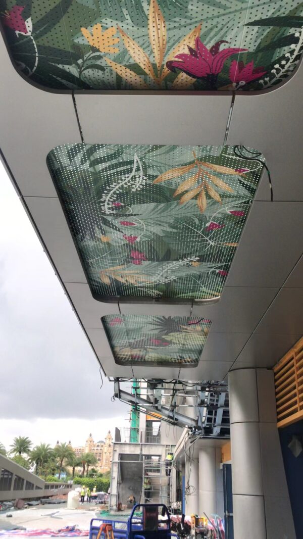 Modern Outdoor Perforated & Painted 3D Aluminum Facade Panels - Hình ảnh 3