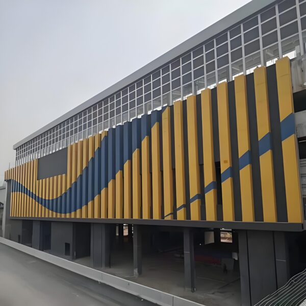 Modern Outdoor Perforated & Painted 3D Aluminum Facade Panels