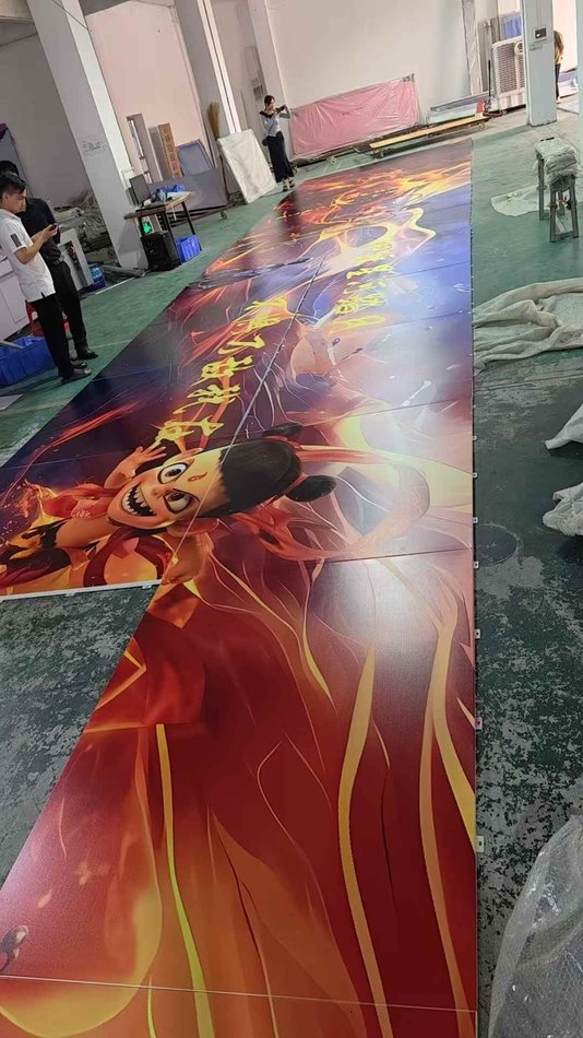 Painted aluminum panels for decorative commercial interior project